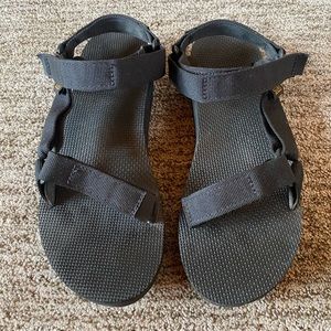 Black Teva Midform Universal Platform Sandals